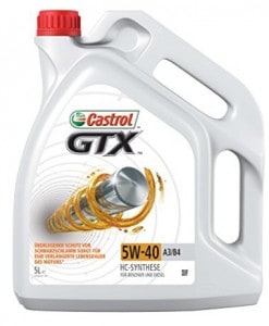 Масло CASTROL GTX MILEAGE 5W40 - 5 литра