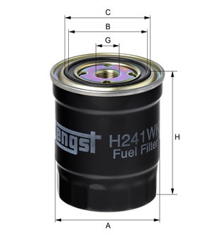 Горивен филтър HENGST H241WK