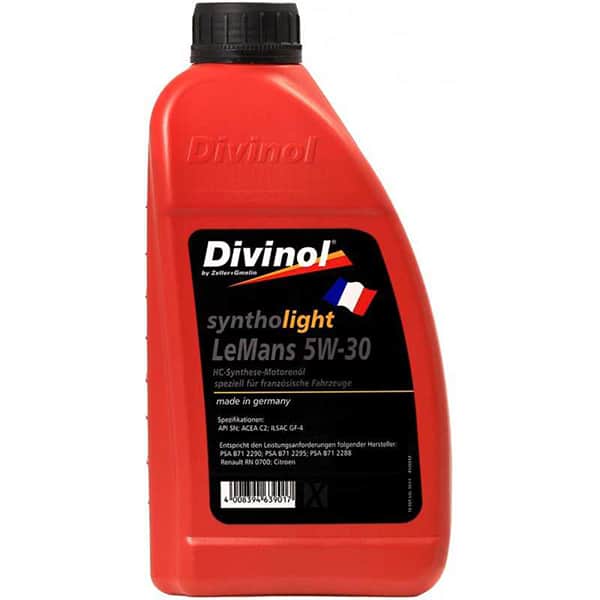 Двигателно масло DIVINOL SYNTHOLIGHT LEMANS 5W30 1L