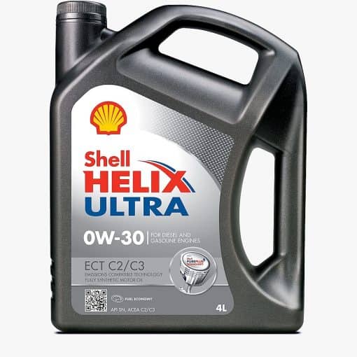 Двигателно масло Shell Helix Ultra ECT C2/C3 0W30 4 литра