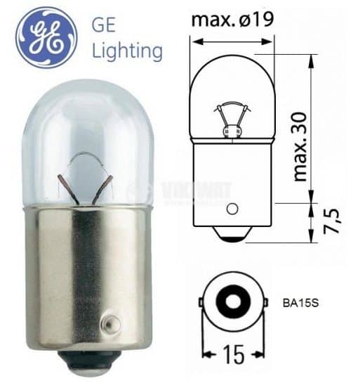 Автомобилна крушка GE 2643 R10W 24V