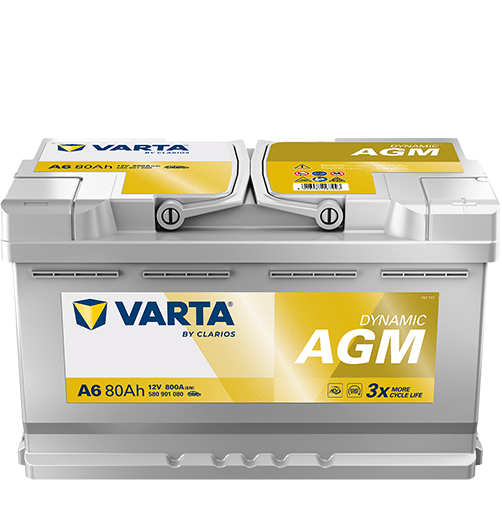 Акумулатор VARTA DYNAMIC AGM 580901080 80AH 800A R+