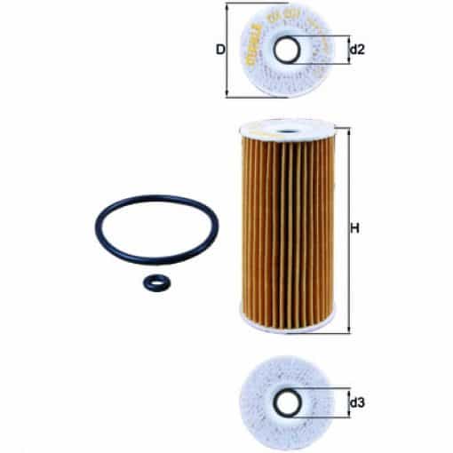 Маслен филтър (OX201D - KNECHT)