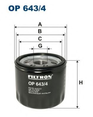 Маслен филтър (OP 643/4 - FILTRON)