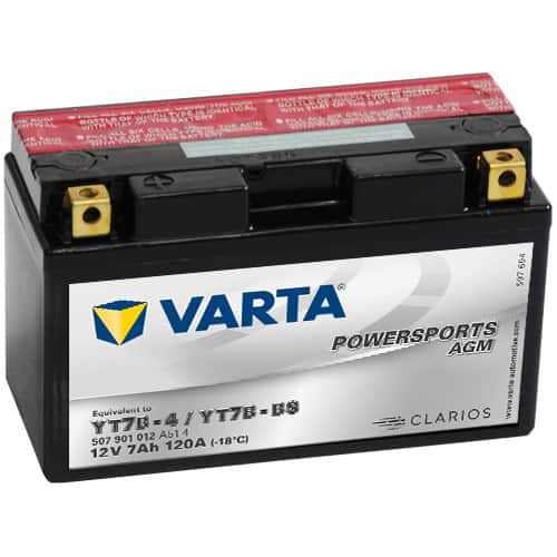 Акумулатор VARTA POWERSPORTS AGM 507 901 012 YT7B-BS 7AH 120A 12V L+
