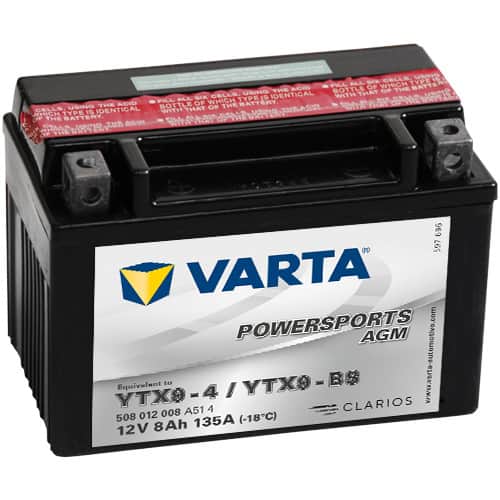 Акумулатор VARTA POWERSPORTS AGM 508 012 008 YTX9-BS 8AH 135A 12V L+