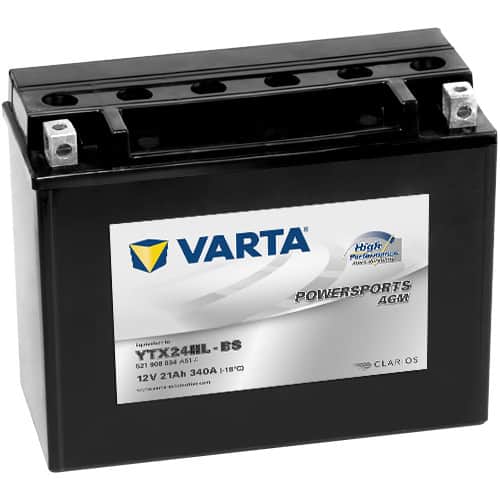 Акумулатор VARTA Powersports AGM High Performance 521 908 034 21AH 340A 12V R+