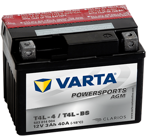 Акумулатор VARTA POWERSPORTS AGM 503 014 004 YT4L-BS 3AH 40A 12V R+