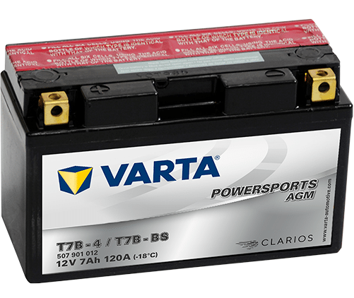 Акумулатор VARTA POWERSPORTS AGM 507 901 012 T7B-BS 7AH 120A 12V L+