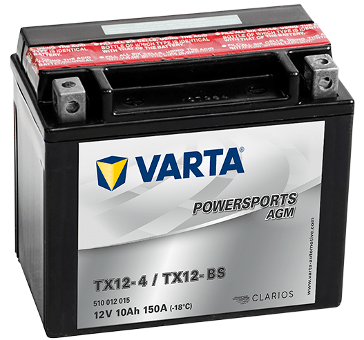 Акумулатор VARTA POWERSPORTS AGM 510 012 015 YTX12-BS 10AH 150A 12V L+