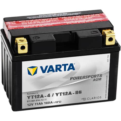 Акумулатор VARTA POWERSPORTS AGM 511 901 014 YT12A-BS 11AH 160A 12V L+