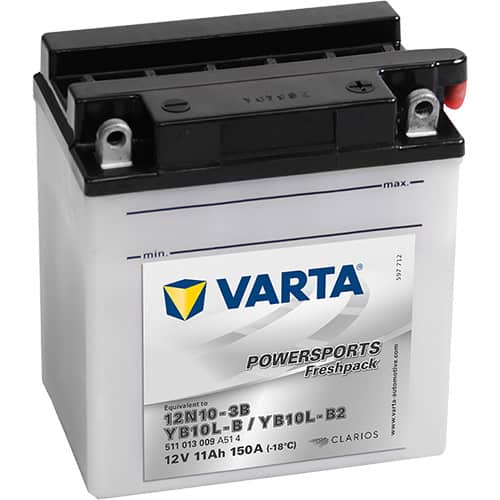 Акумулатор VARTA POWERSPORTS Freshpack 511 013 009 12N10-3B 11AH 150A 12V R+