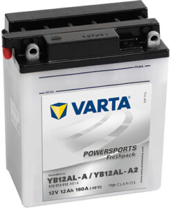 Акумулатор VARTA POWERSPORTS Freshpack 512 013 012 YB12AL-A 12AH 160A 12V R+