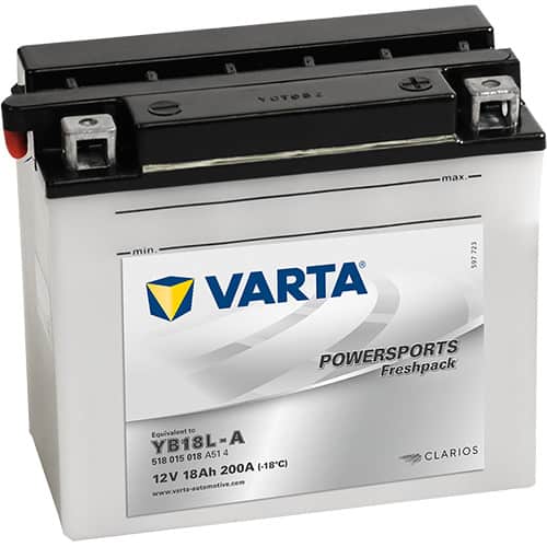 Акумулатор VARTA POWERSPORTS Freshpack 518 015 018 YB18L-A 18AH 200A 12V R+