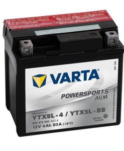 Акумулатор VARTA POWERSPORTS AGM YTX5L-BS 4AH 30A 12V R+