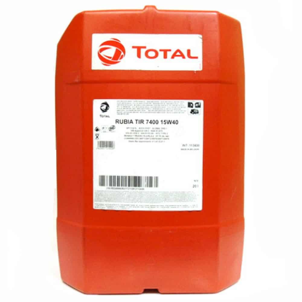 Масло TOTAL RUBIA TIR 7400 15W40 – 20 литра