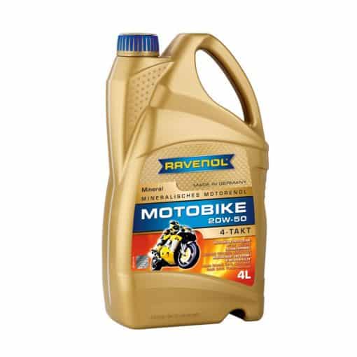 Масло RAVENOL Motobike 4-T Mineral 20W50 4L