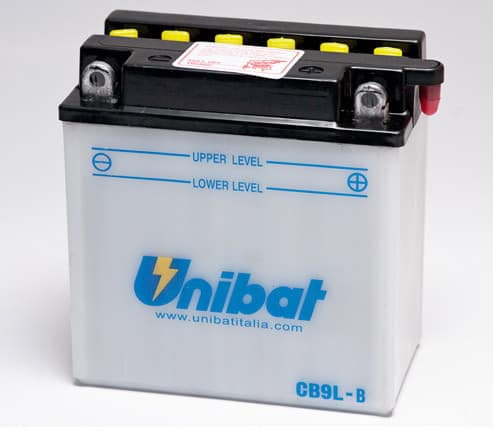 Акумулатор за мотор UNIBAT CB9L-B 12V 9AH R+