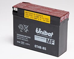 Акумулатор UNIBAT за мотор CT4B-BS 12V 2.3AH