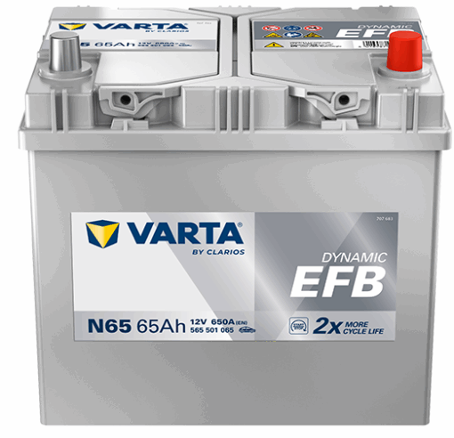 Акумулатор VARTA DYNAMIC EFB 565501065 65AH 650A R+ JIS