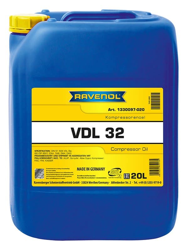 Компресорно масло Ravenol Kompressorenoel VDL 32 20L