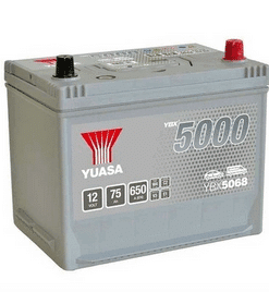 Акумулатор YUASA YBX5068 JIS SMF 12V 75AH 650A R+