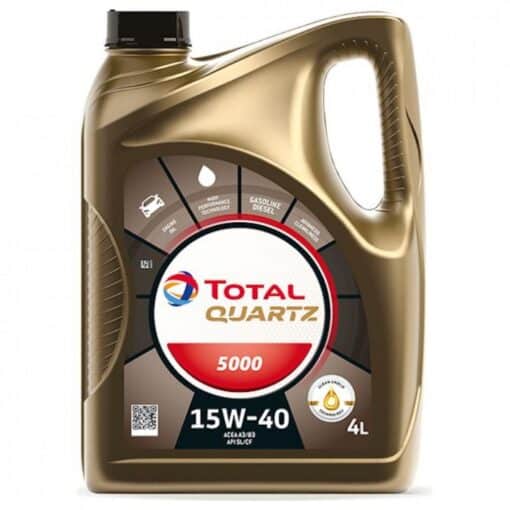 Масло TOTAL QUARTZ 5000 15W40 4L